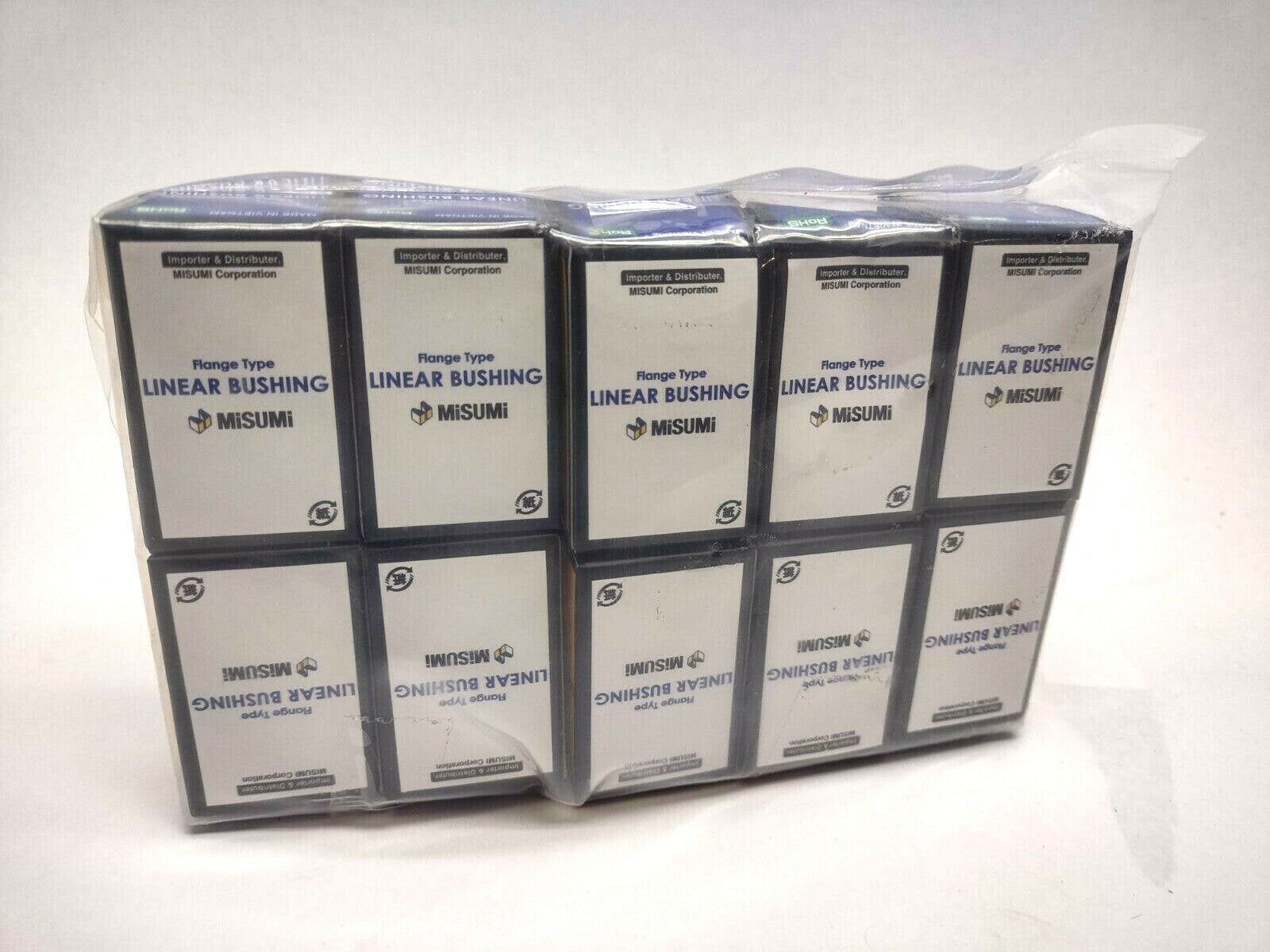 LHICW6 | Misumi Pilot Flanged Linear Bushing, Double Bushing LOT OF 10 - New - Maverick Industrial Sales