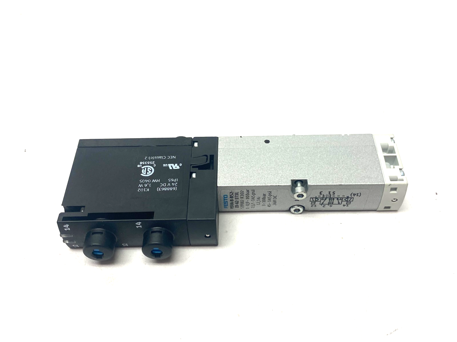 Festo VSVA-B-B52-ZD-A2-1T1L Solenoid Valve, 5/2-Way, Bistable, 539182 - Maverick Industrial Sales