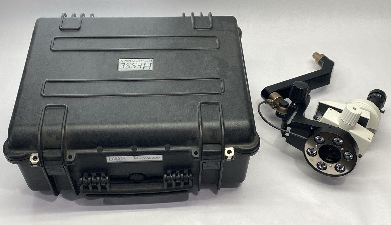 Hesse Microscope And Arm Assembly Leica 10 450 157 - New – Open box - Maverick Industrial Sales