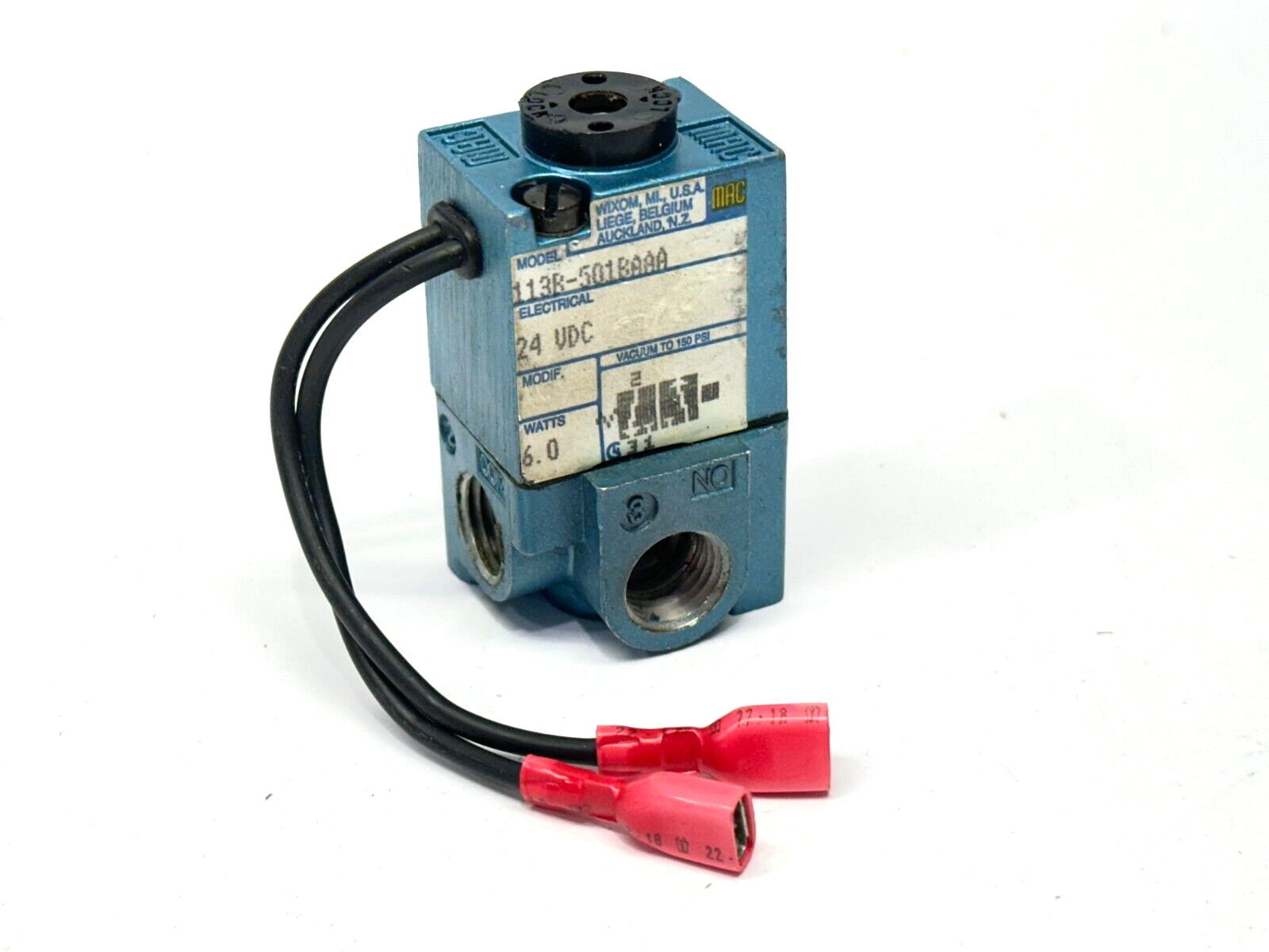 611B-11-601BA | Mac Valves Solenoid Valve 4-Way 12VDC 8.5W - Used - Maverick Industrial Sales