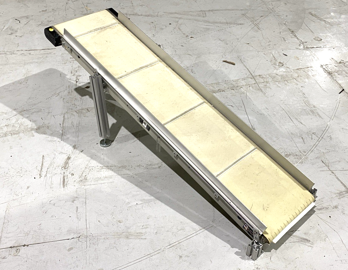 QC Industries 168916 Cleated Belt Conveyor 12" Wide x 53" Long - Maverick Industrial Sales