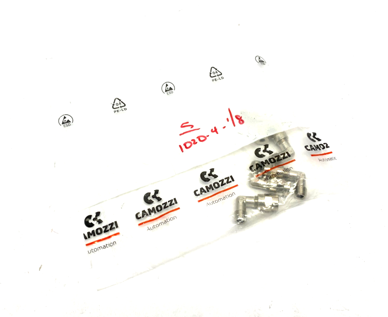 1020-4-1/8 | Camozzi Fixed Male Elbow Fitting PKG OF 5 - New - Maverick Industrial Sales