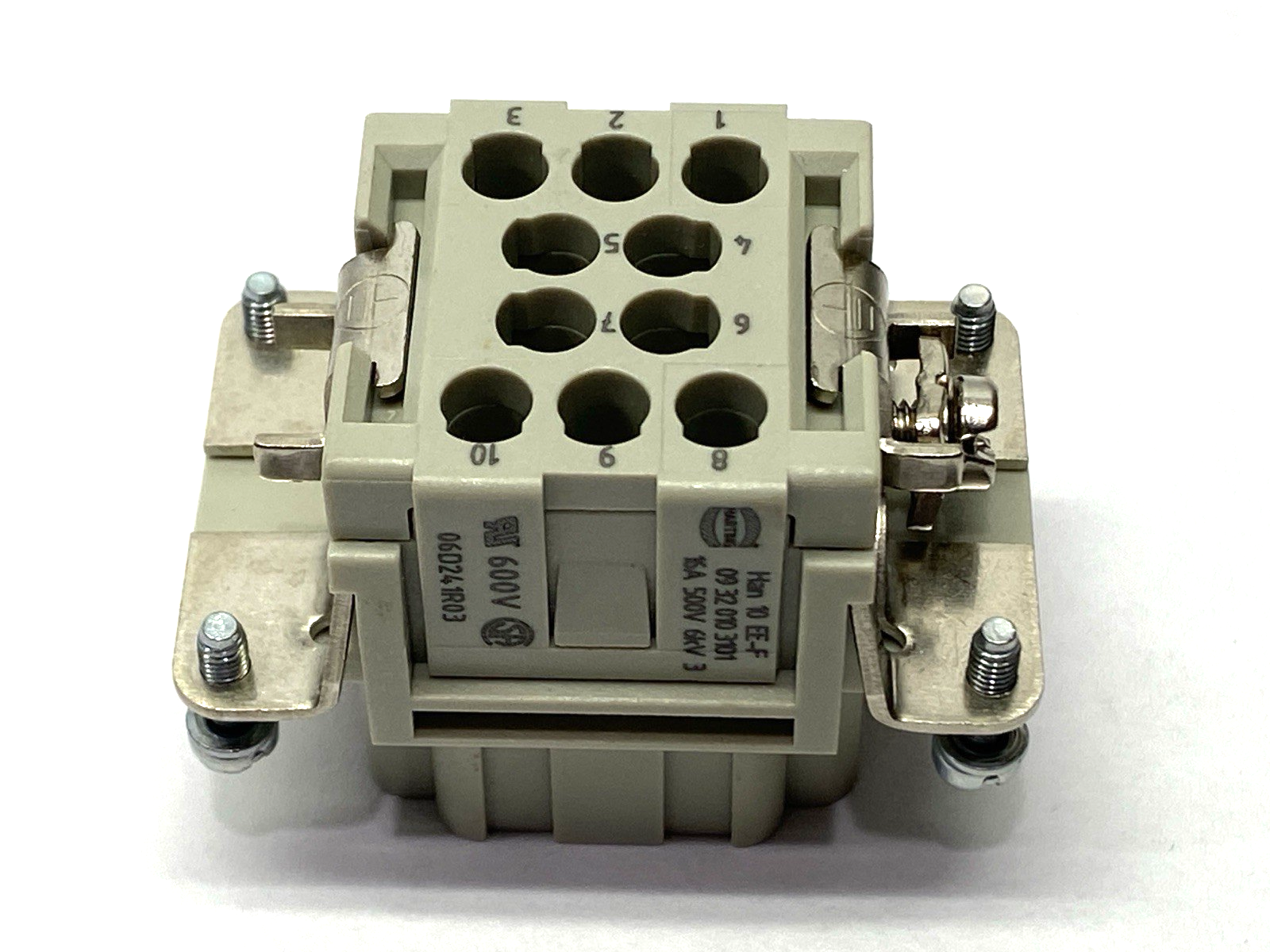 Harting 09320103101 Insert Female Crimp Han 10 EE-M 600V - New – Open box - Maverick Industrial Sales