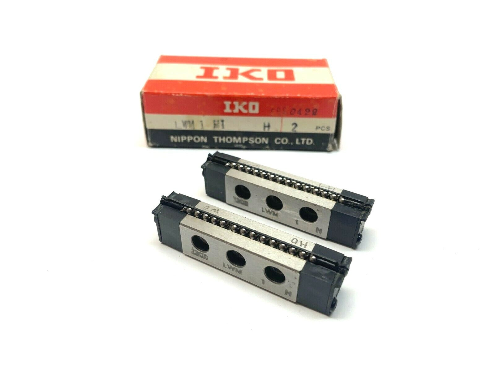 IKO LWM-1-MI-H Linear Way Module, Slide Rail with Bearings, Set of 2 - Maverick Industrial Sales