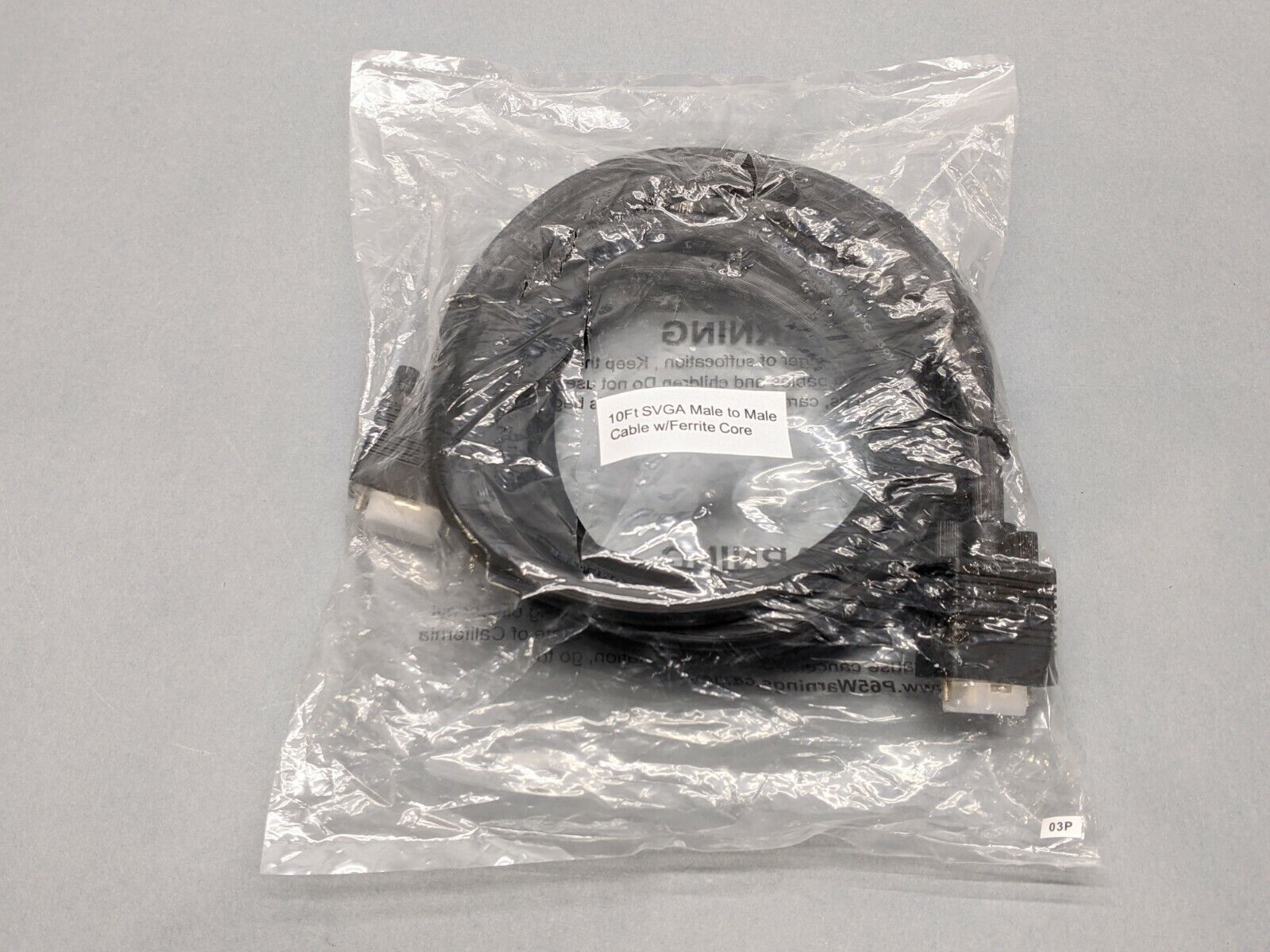 Fuji Labs SVGA Male to Male Ferrite Core Cable 10ft - Maverick Industrial Sales