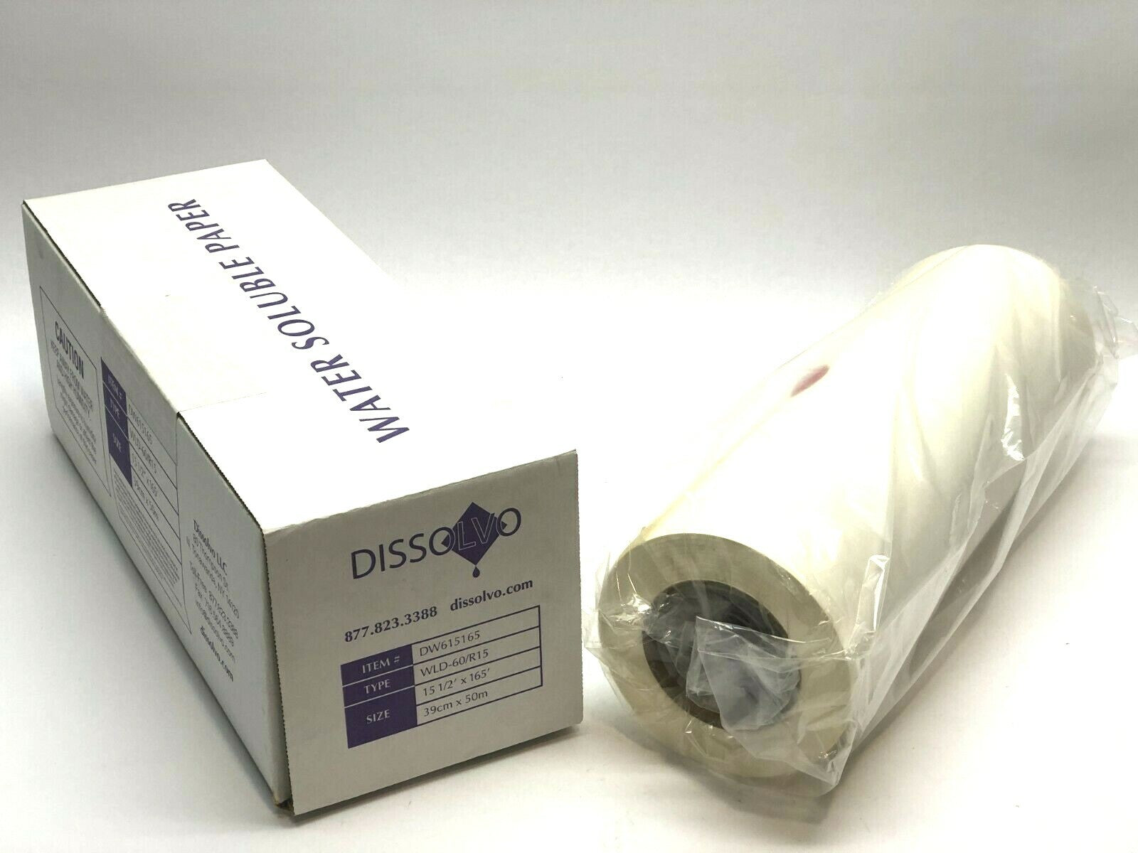 WLD-60/R15 | Dissolvo Water Soluble Paper 39cm X 50m DW615165- New - Maverick Industrial Sales