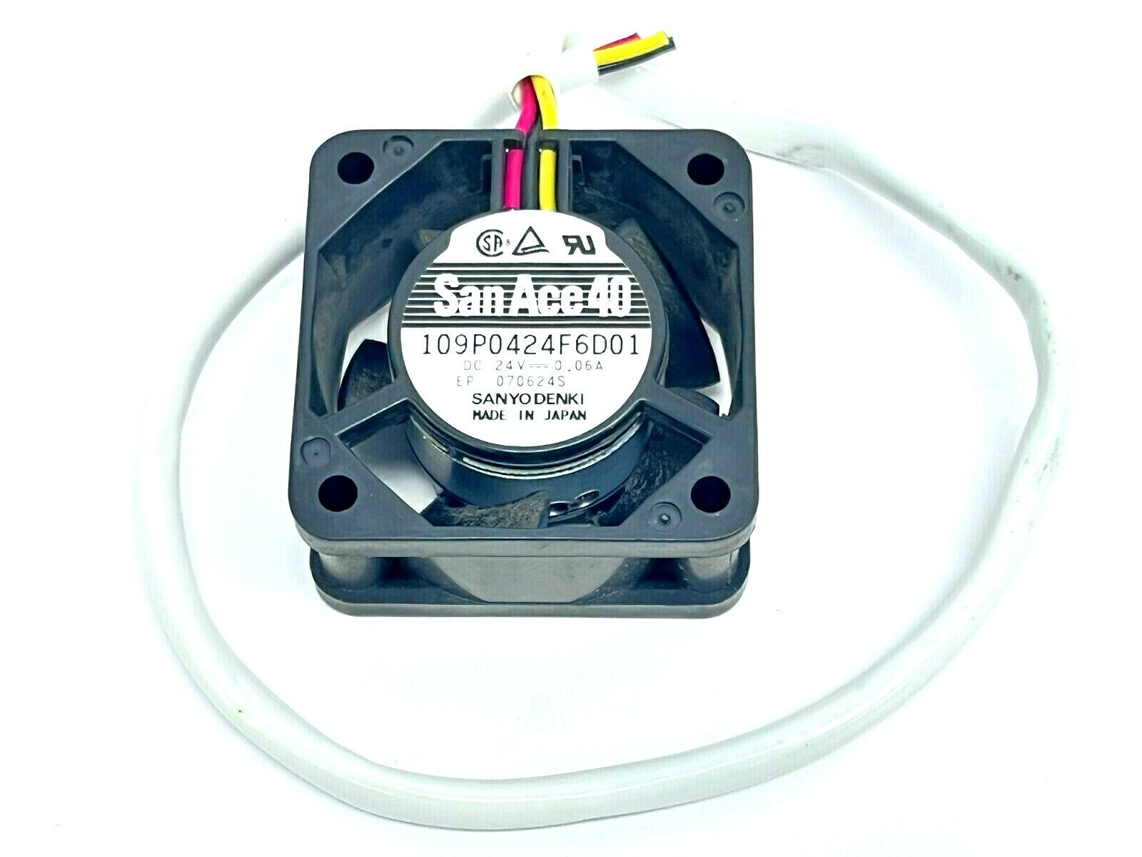 109P0424F6D01 | Sanyo Denki San Ace 40 Fan 0.06A 24VDC - Used - Maverick Industrial Sales