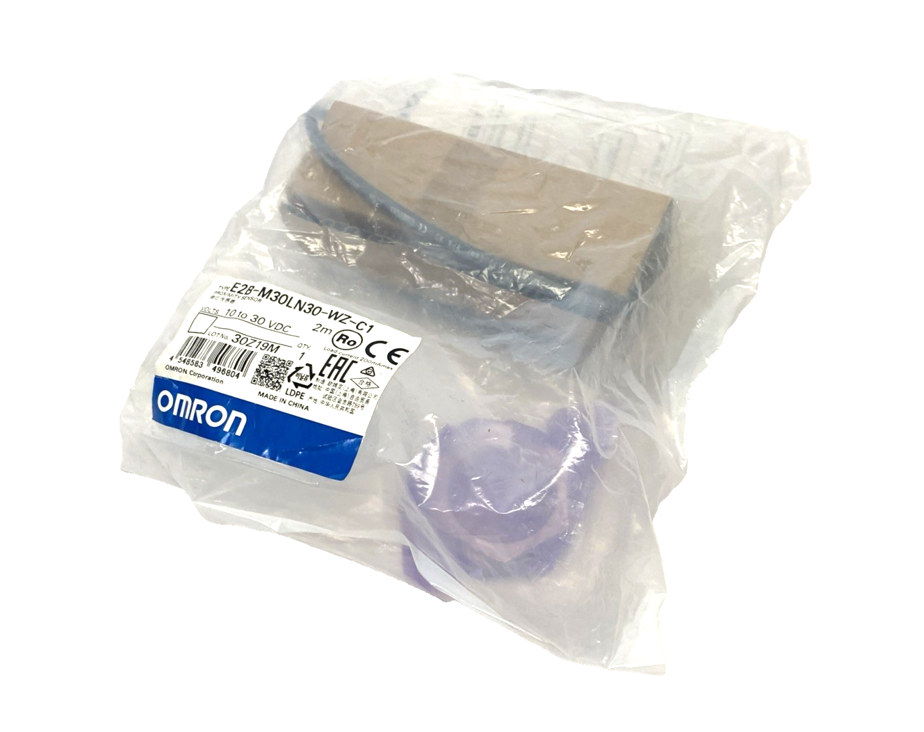 Omron E2B-M30LN30-WZ-C1 Cylindrical Proximity Sensor 10-30VDC - Maverick Industrial Sales