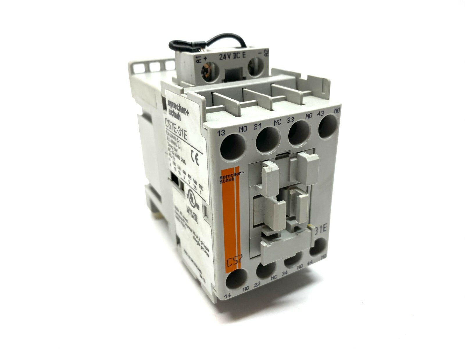 CS7E-31E-24E | Sprecher+Schuh Standard Control Relay 4 Pole - Used - Maverick Industrial Sales