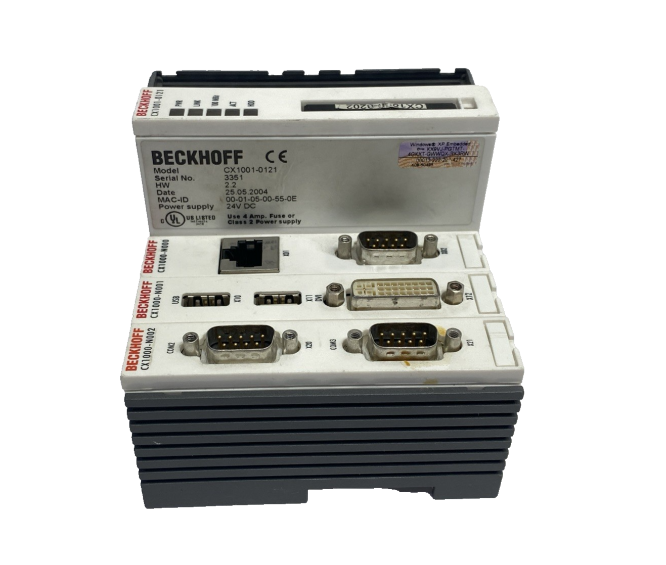 CX1001-0121 | Beckhoff HW 2.2 PLC CPU, Embedded PC - For parts or not working - Maverick Industrial Sales