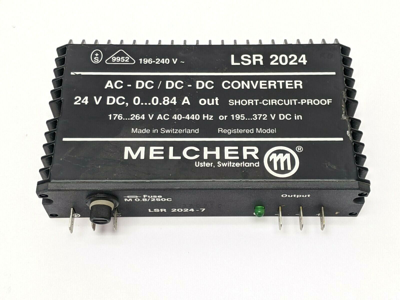 LSR 2024-7,LSR2024-7 | Melcher LSR2024-7 AC-DC Power Supply Converter - Used - Maverick Industrial Sales