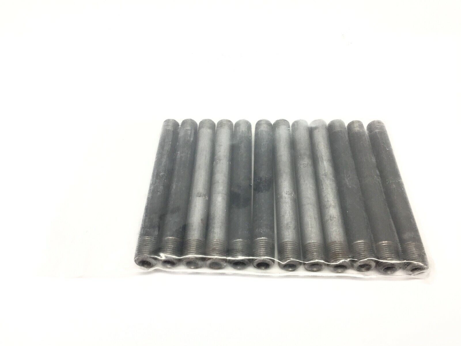 Threaded Pipe Nipple, 1/8" x 3-1/2" SCH 80, Steel, LOT OF 12 - New - Maverick Industrial Sales