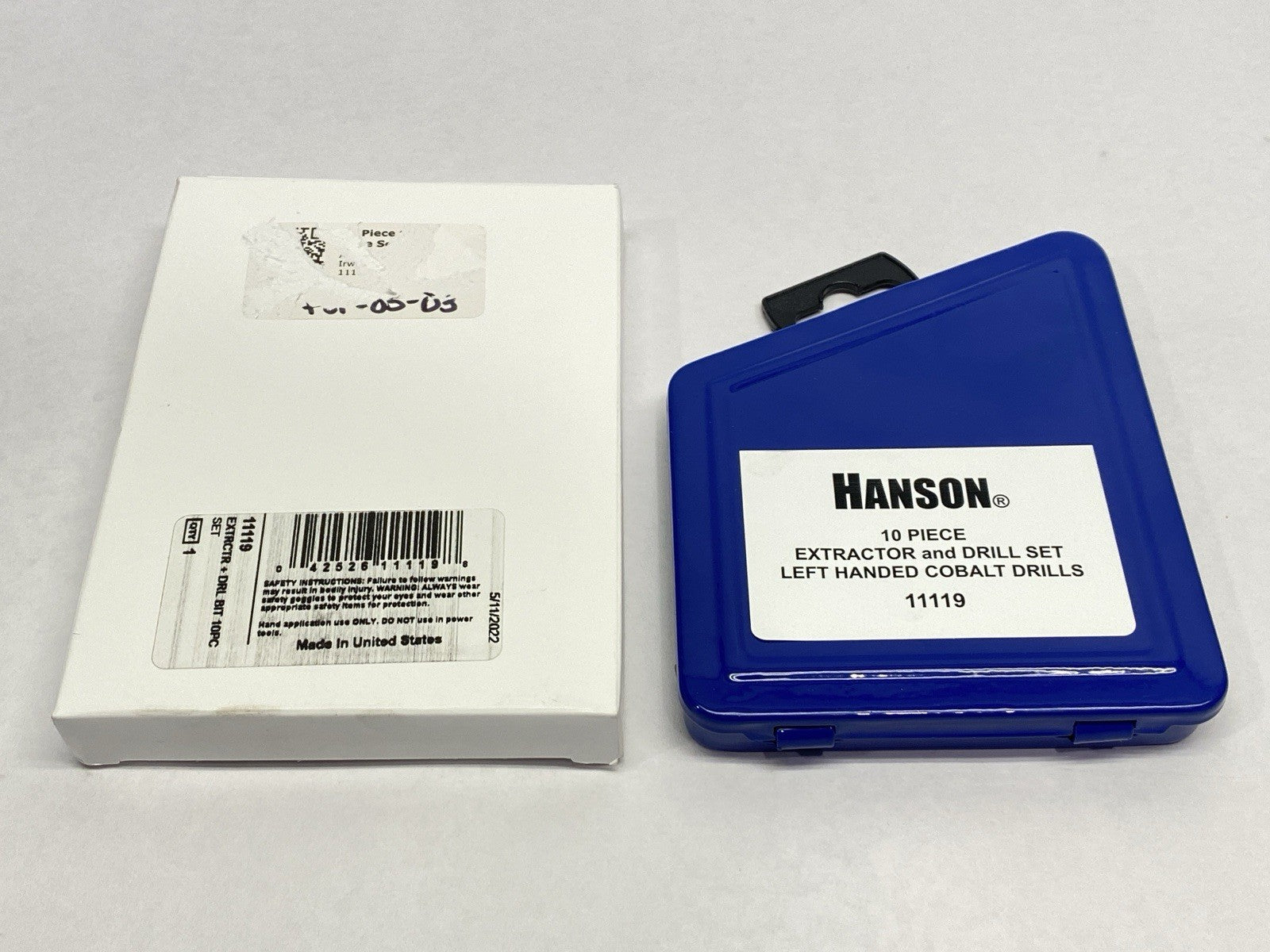 Irwin Hanson 11119 10-PC Spiral Extractor & Drill Bit Set In Metal Index - Maverick Industrial Sales