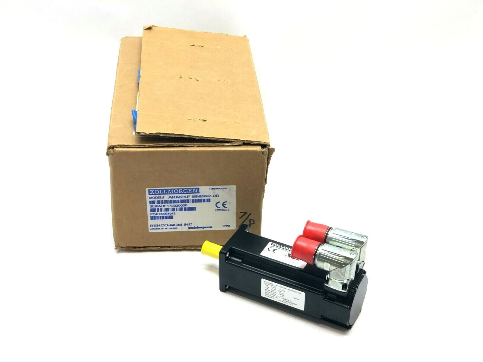 Kollmorgen AKM24F-BNBN2-00 Servo Motor 3-Phase - New – Open box - Maverick Industrial Sales