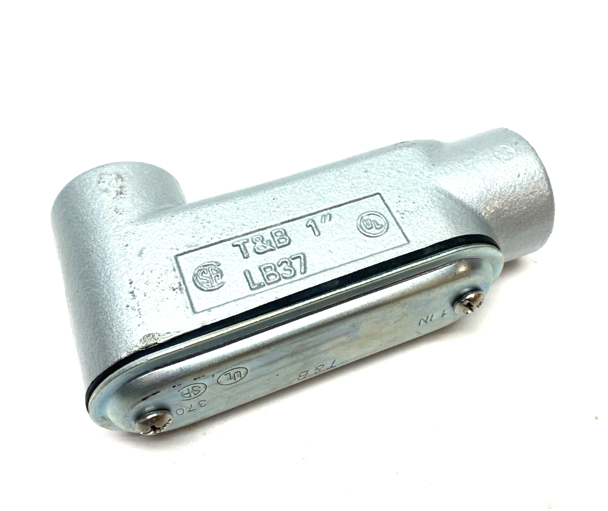 Thomas & Betts LB37 BlueKote Rigid Conduit Outlet Elbow 1" w/ Cover - Maverick Industrial Sales