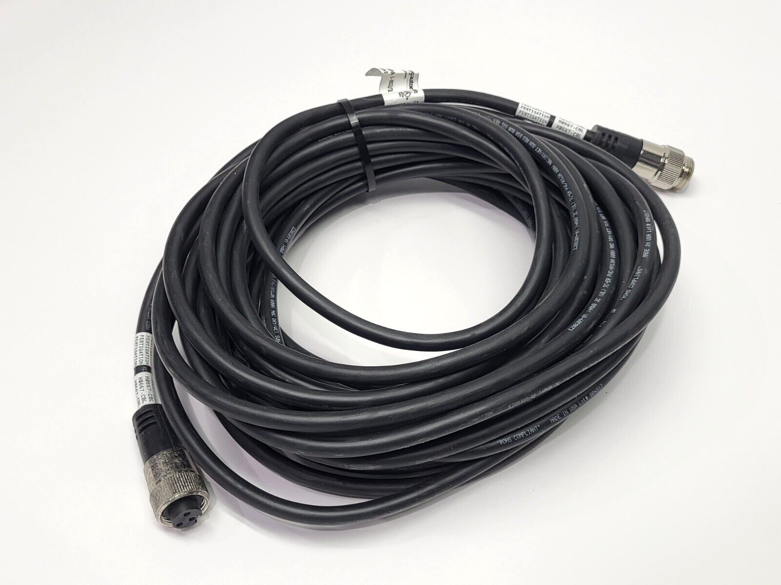 Lumberg Automation RSPA 3-RKPA 3-802/15M Double-Ended Cordset 3-Pin 511000593 - Used - Maverick Industrial Sales