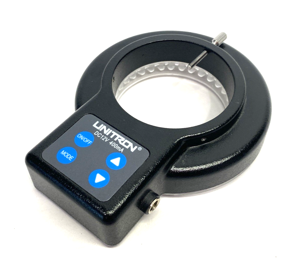 Unitron 15854 Quadrant LED Ring Light 12VDC 400mA MISSING TWO FASTENERS - Maverick Industrial Sales
