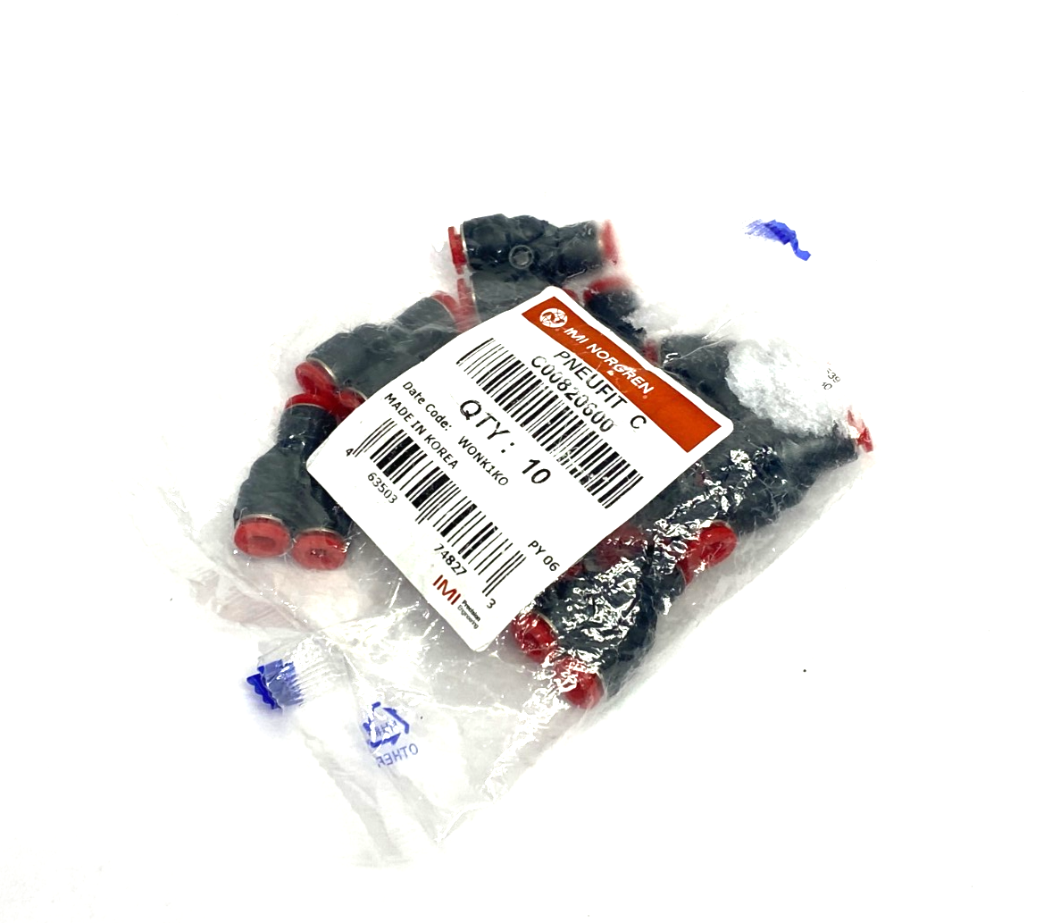 C00820600 | IMI Norgren Pneufit C Y-Connector 6mm PKG OF 10 - New - Maverick Industrial Sales