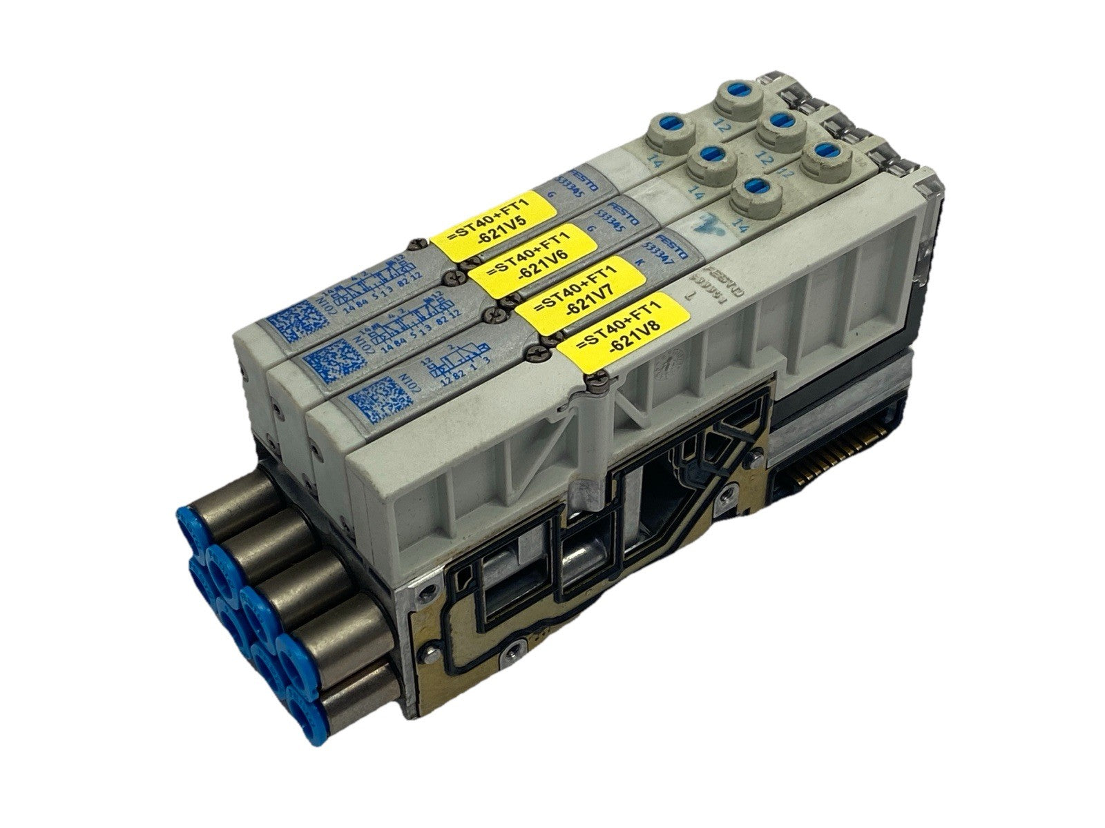 Festo VMPA1-FB-AP-4-1 Sub Base w/ VMPA1-M1H-G-PI Solenoid VMPA1-RP Cover - Maverick Industrial Sales