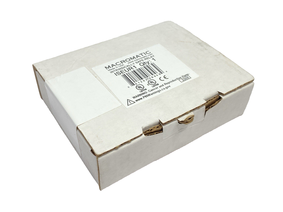 ISEUR1 | Macromatic Intrinsically Safe Relay 1-Channel 102-132VAC / 10-125VDC - New - Maverick Industrial Sales