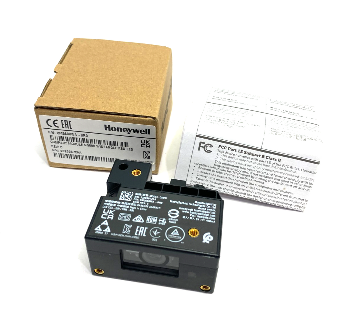 CM5680WA-BR0 | Honeywell Compact 2D Imager Module, Self-Contained, Wide Angle - New – Open box - Maverick Industrial Sales