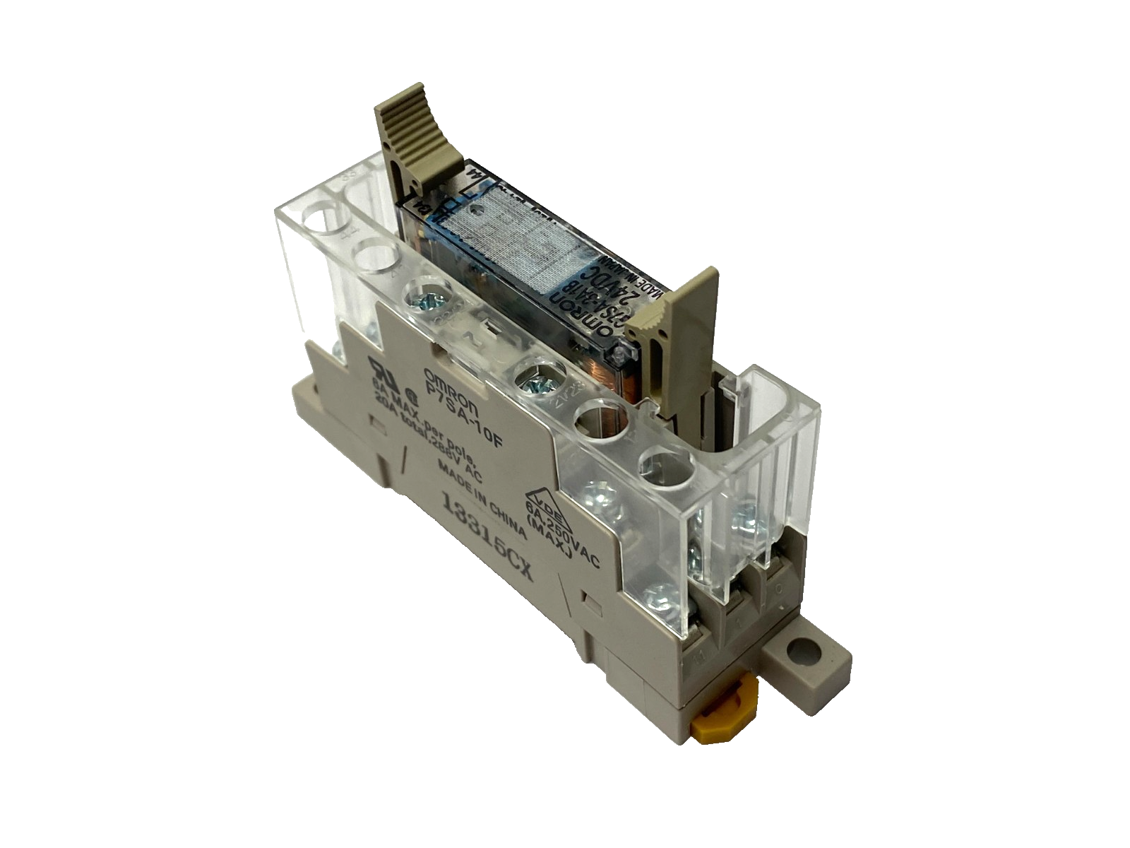 Omron P7SA-10F Relay Socket 10-Pin 6A w/ G7SA-3A1B Safety Relay 24VDC - Maverick Industrial Sales