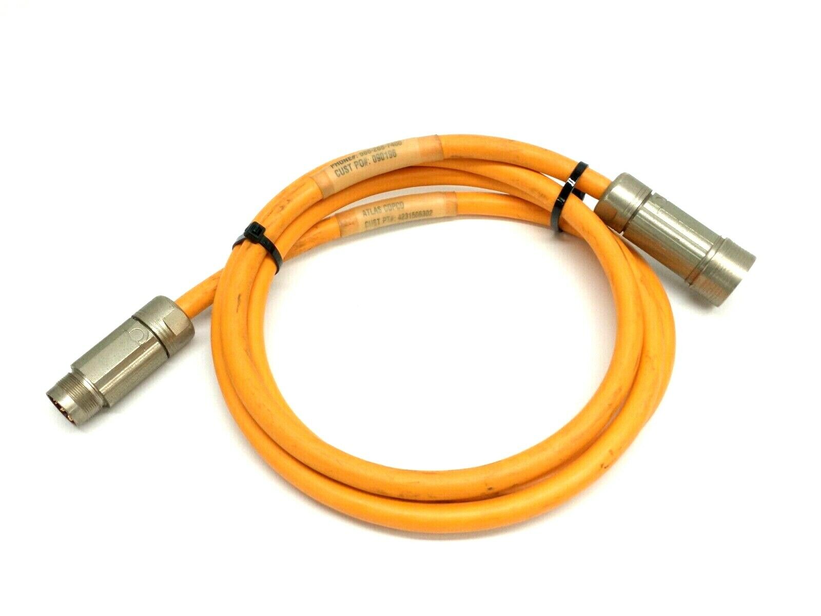 Atlas Copco 4231506302 Male To Female Double Ended Cordset 2m - Used - Maverick Industrial Sales