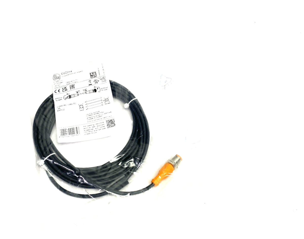 Ifm EVC014 Connection Cable M12 5m VDOGH040MSS0005H04STGH040MSS - Maverick Industrial Sales