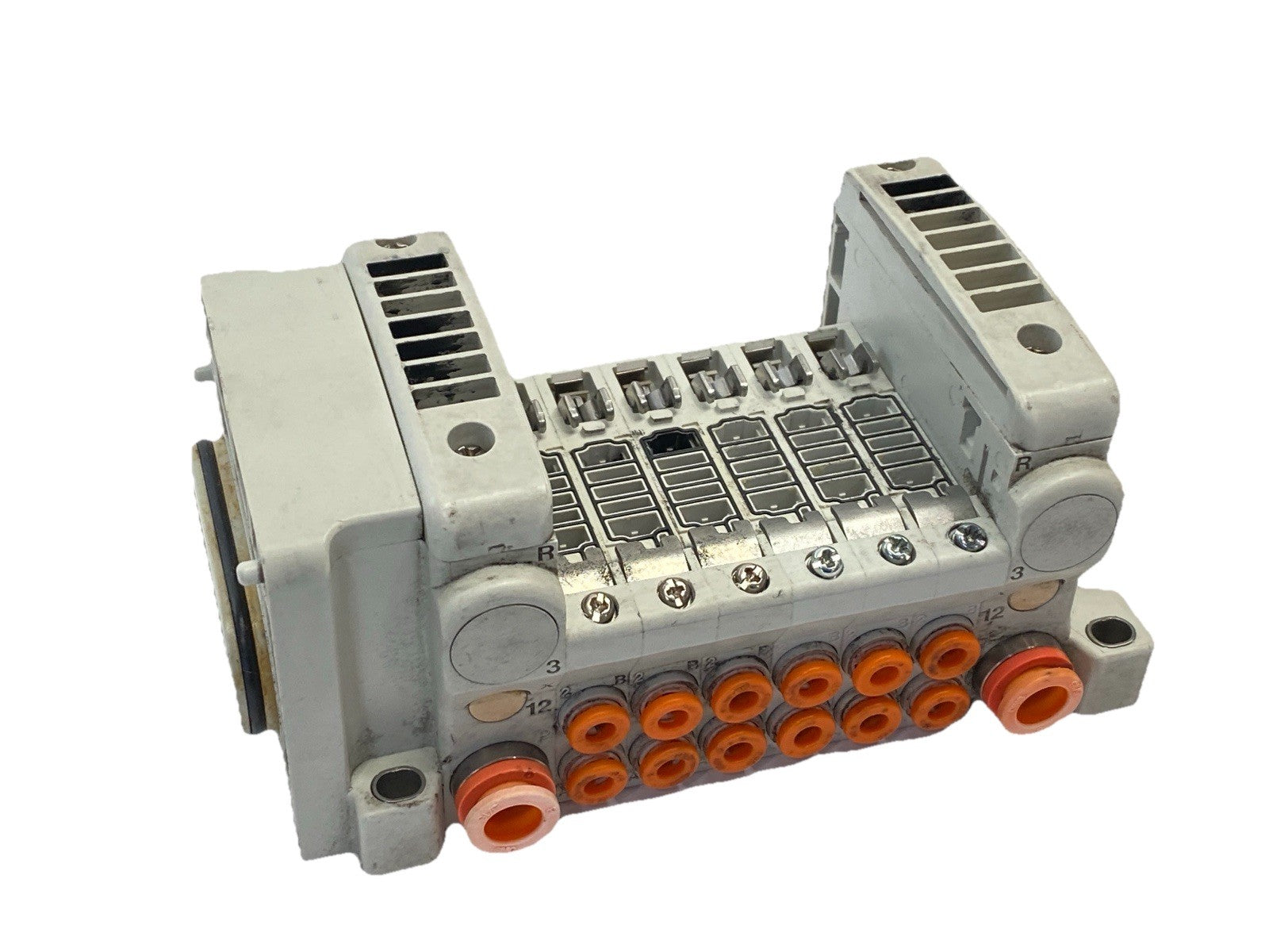 VV5QC11-06N3FD0-S | SMC Base Mounted Manifold Plug-In - For parts or not working - Maverick Industrial Sales