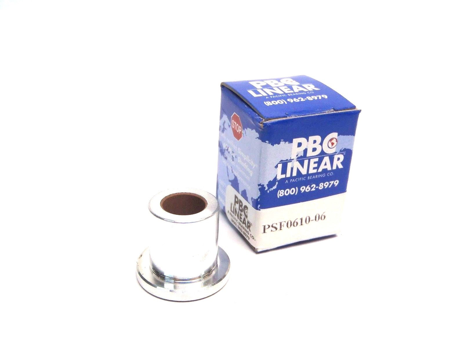 PSF0610-06 | PBC Linear Linear Sleeve Flange Mount Bearing ID 3/8" - New – Open Box - Maverick Industrial Sales