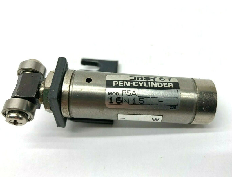 Pen-Cylinder Model PSA 16x15 Pneumatic Cylinder, 15mm Stroke, Mitutoyo CMM - Maverick Industrial Sales