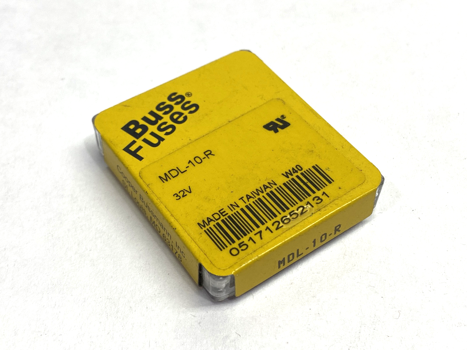 MDL-10-R | Cooper Bussmann Miniature Fuse 10A 32V PACKAGE OF 5 - New - Maverick Industrial Sales