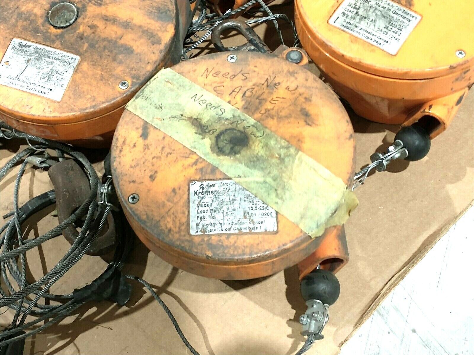 Packers Kromer Medium-Heavy Duty Series Zero Gravity Balancer Varied LOT OF 22 - For parts or not working - Maverick Industrial Sales
