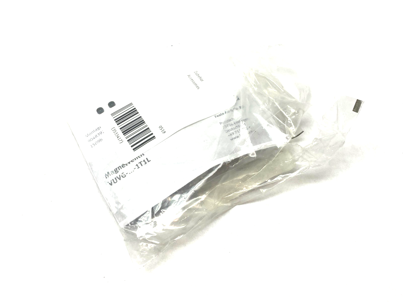 Festo VUVG-B10-B52-ZT-F-1T1L Solenoid Valve, 5/2 Bistable, 573418 - Maverick Industrial Sales