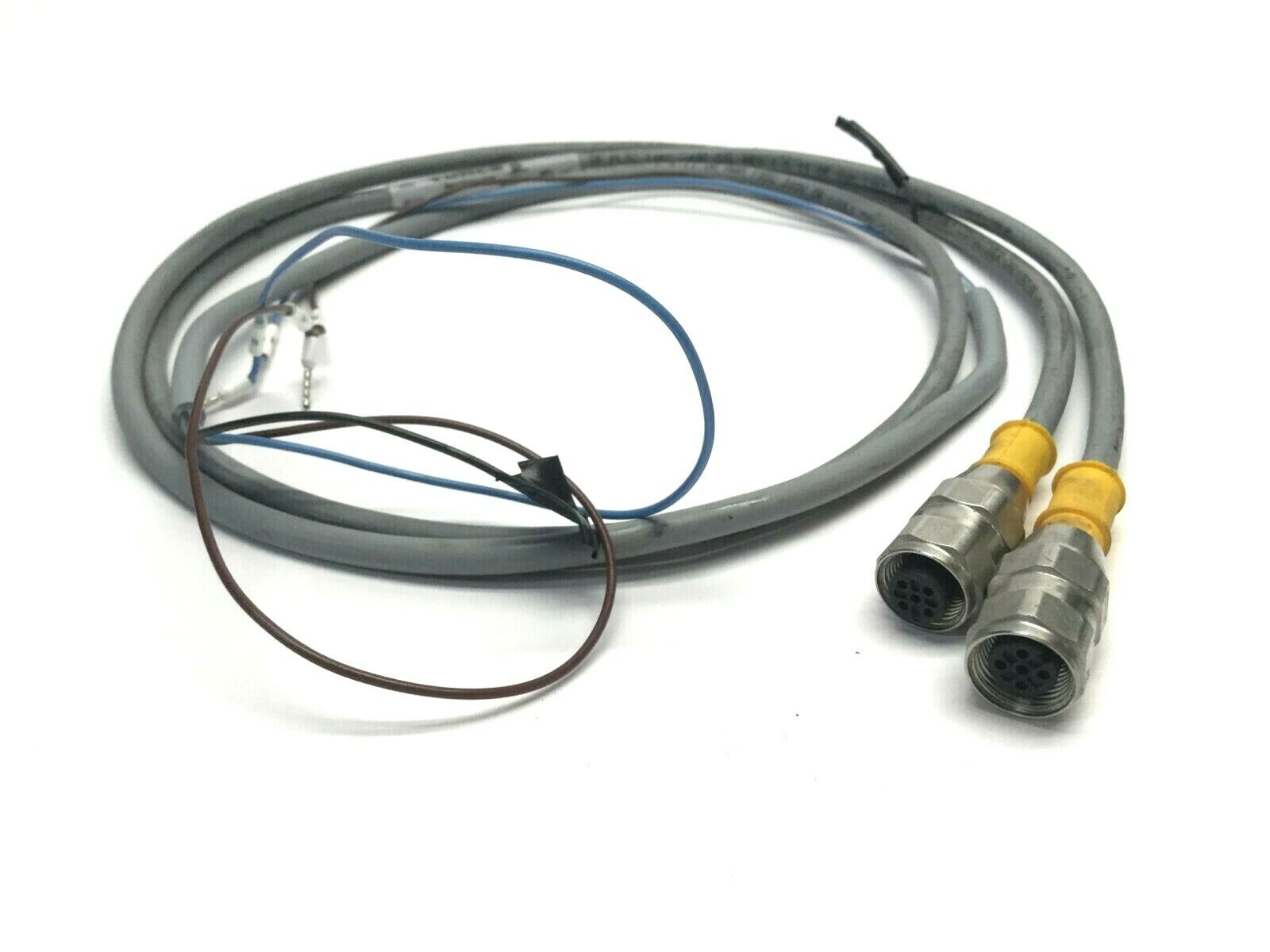 Lot of (2) Turck RKV 4T-6 Eurofast Cordsets U5161, Connected, Approx. 2’ - Used - Maverick Industrial Sales