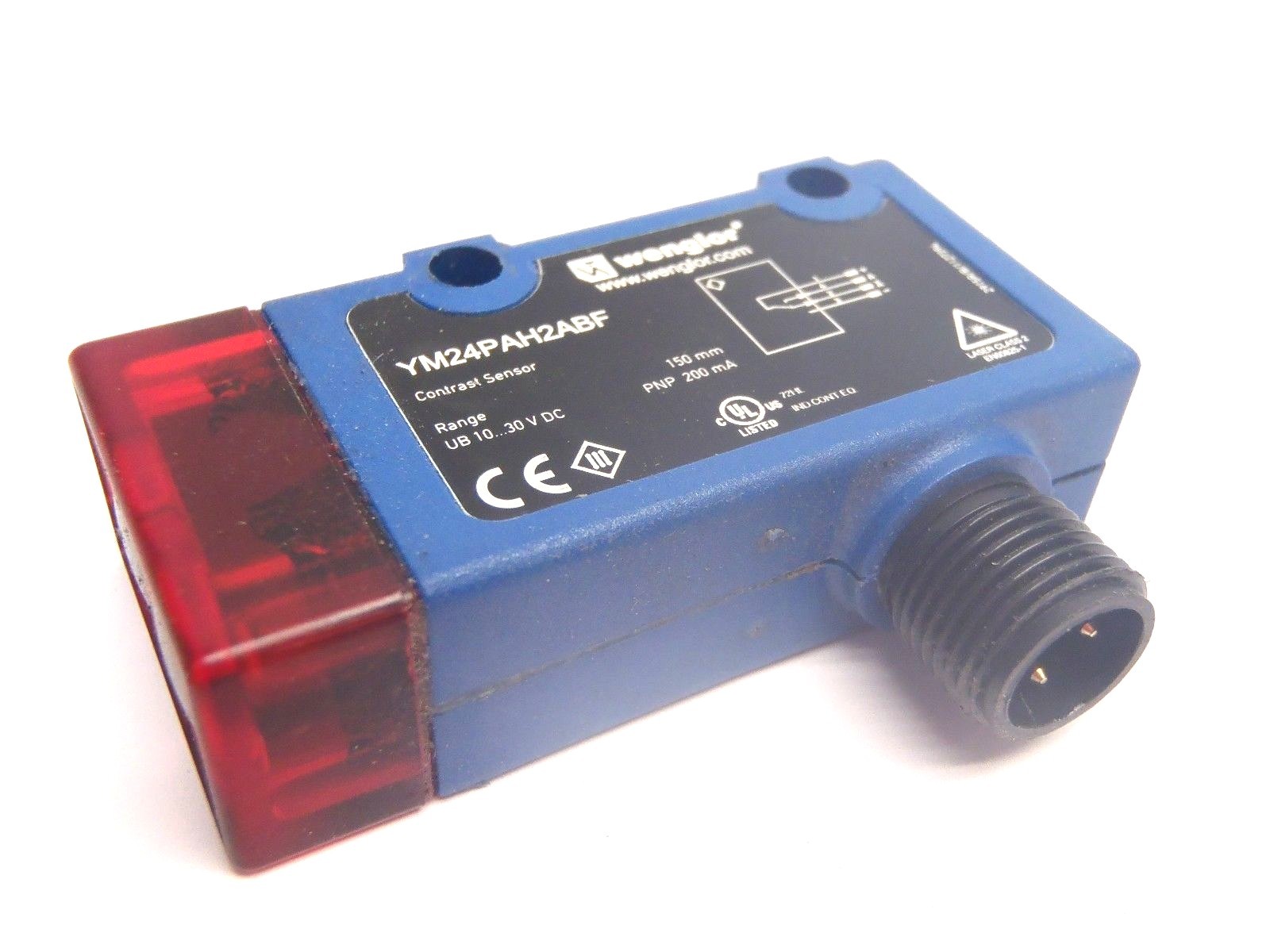 Wenglor YM24PAH2ABF Contrast Sensor 150mm Range 10-30VDC - Maverick Industrial Sales