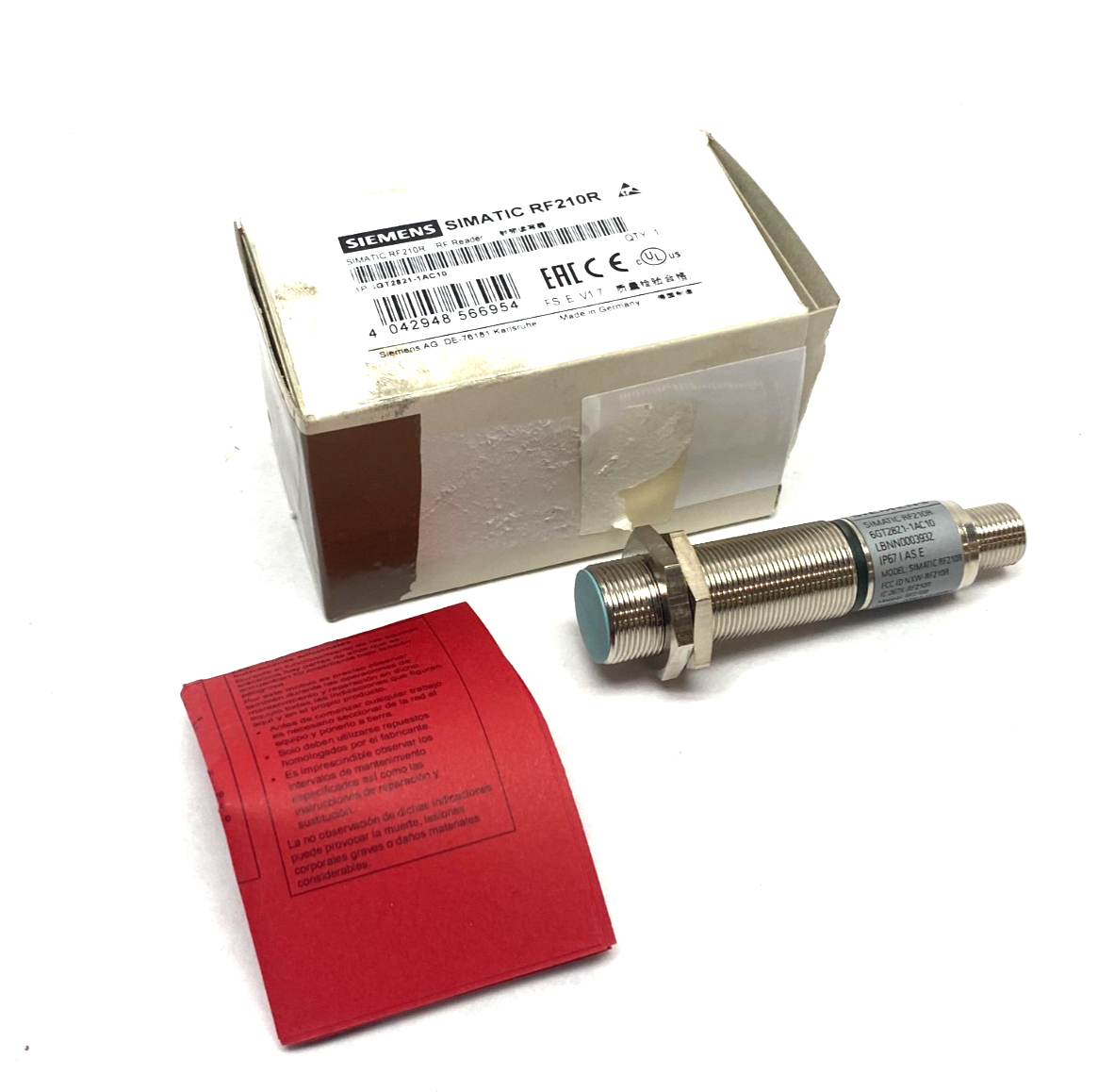 Siemens 6GT2821-1AC10 SIMATIC RF210R RF Reader RS422 Interface - Maverick Industrial Sales