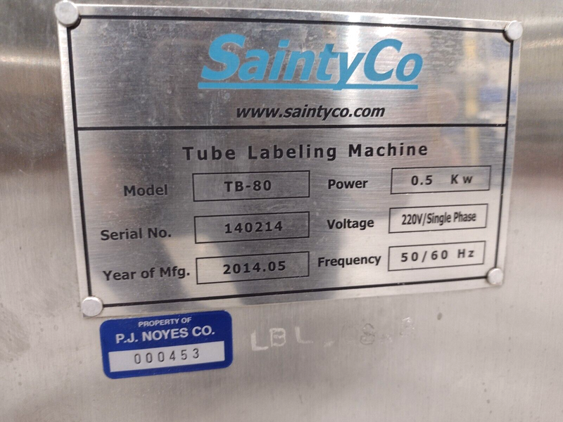 SaintyCo TFM-50 Automatic Tube Filling & Closing Machine with TB-80 Tube Labeler - Maverick Industrial Sales