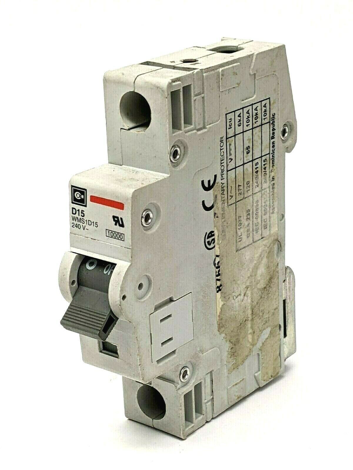 Cutler Hammer WMS1D15 Miniature Circuit Breaker 15A - Maverick Industrial Sales