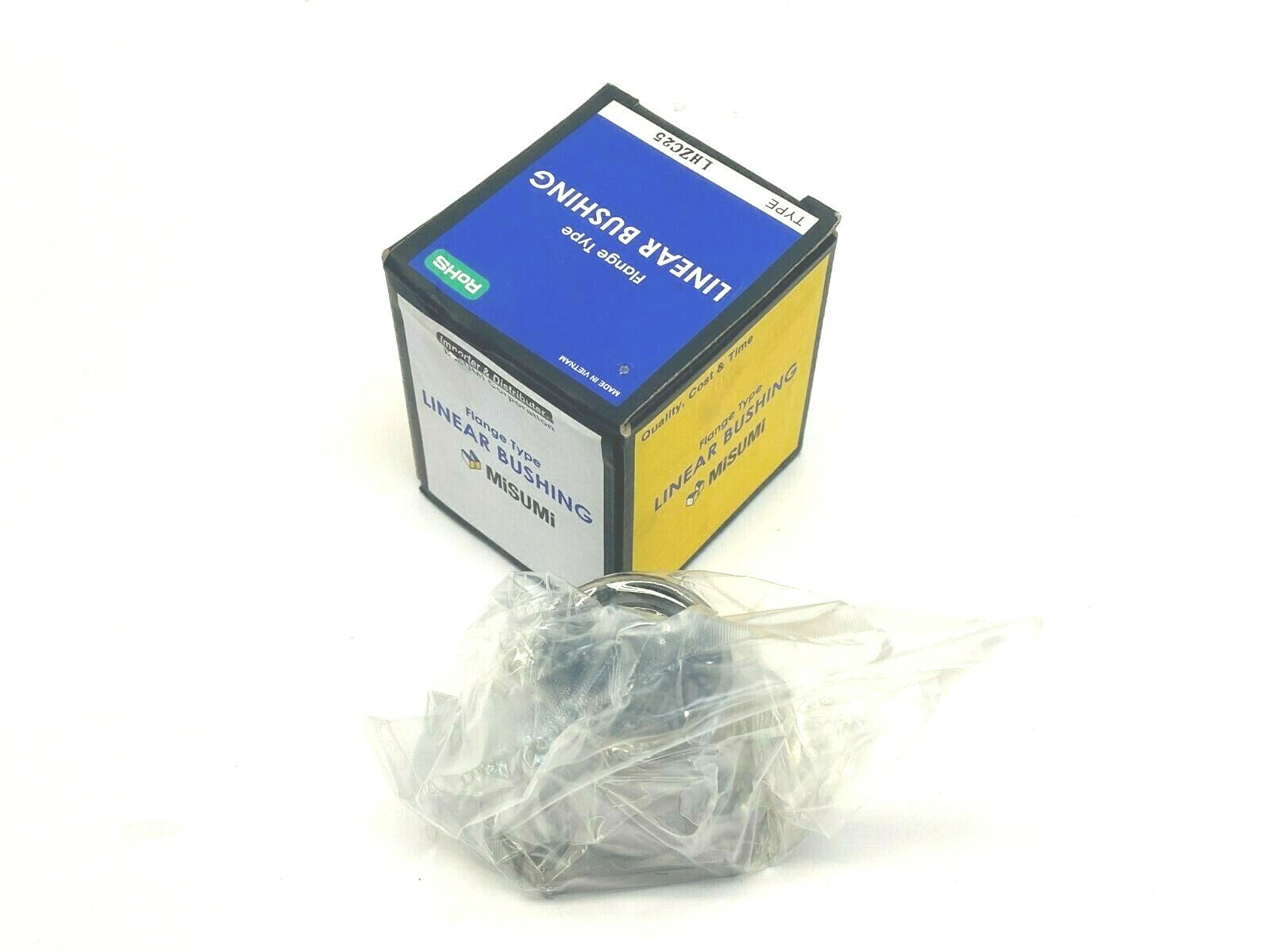 Misumi LHZC25 Flanged Linear Bushing OAL 59mm for 25mm Shaft - New - Maverick Industrial Sales