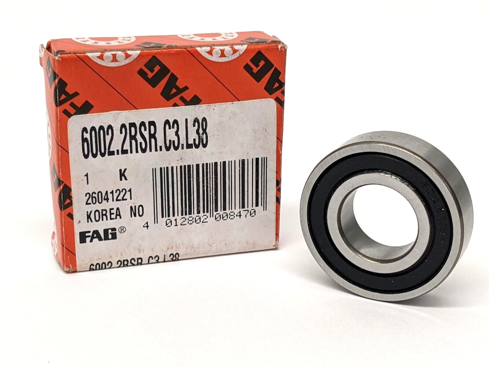 6002.2RSR.C3.L38 | FAG Deep Groove Ball Bearings Single Row 21061220 - New – Open box - Maverick Industrial Sales