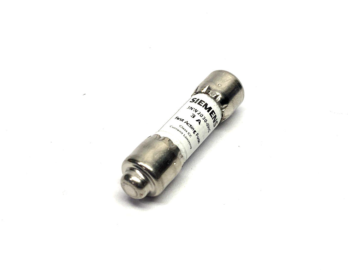 Siemens 3NW2030-0HG Fuse, Class CC, Quick, 3A 600V - Maverick Industrial Sales