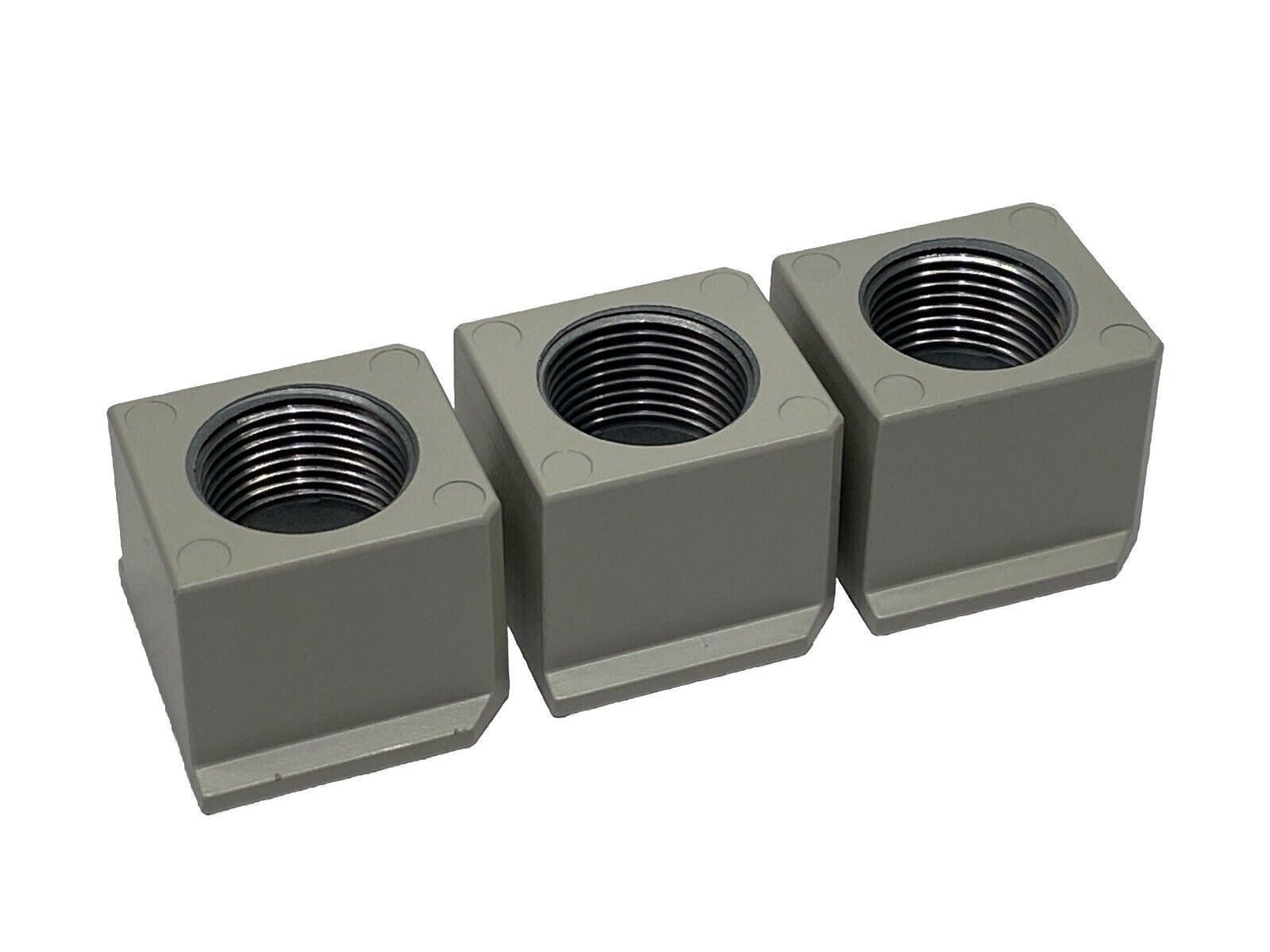 SMC E500-N06-A Modular Piping Adapter LOT OF 3 - New Other - Maverick Industrial Sales