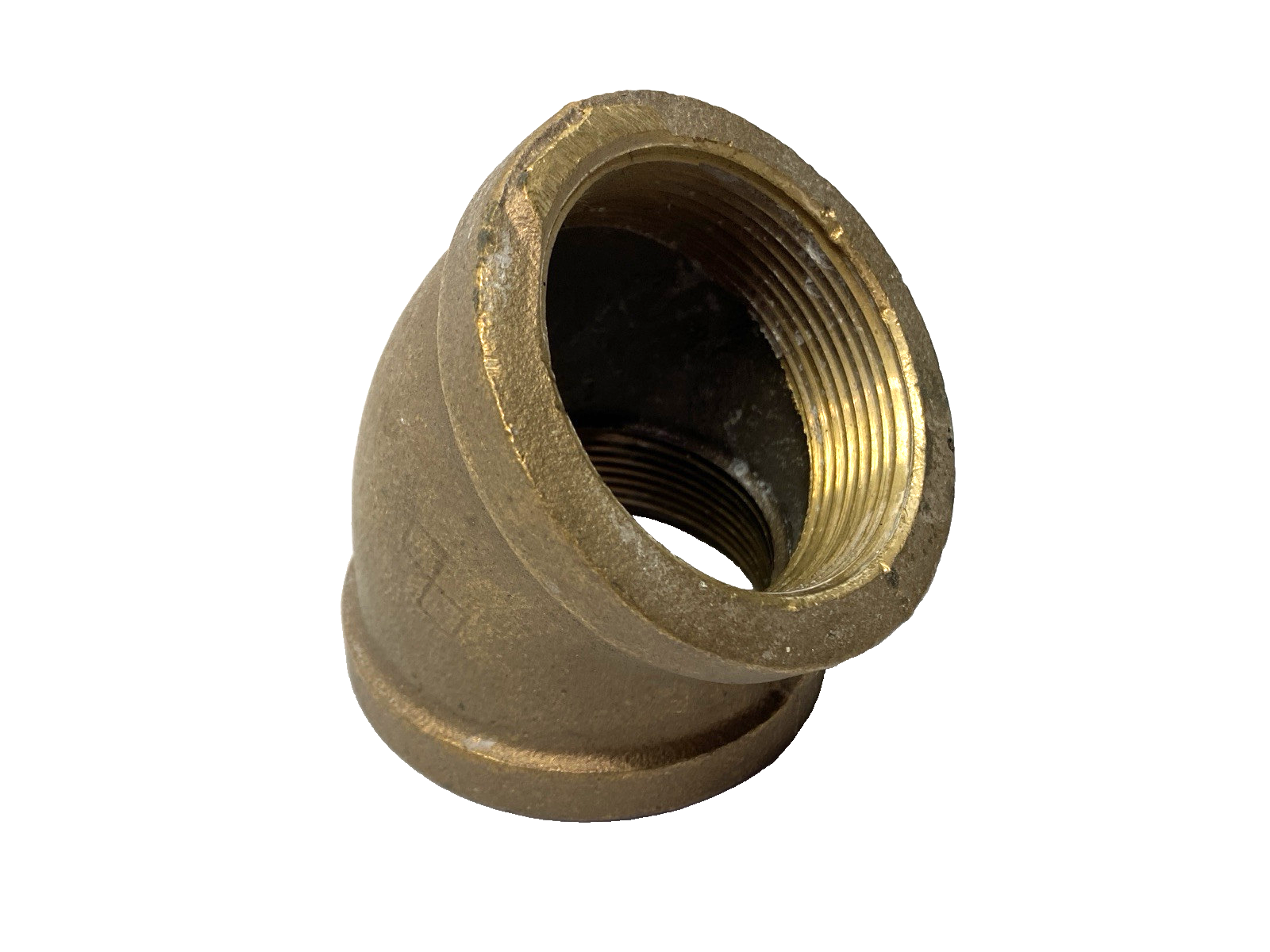 45 Degree 2-1/4" NPT Brass Elbow - New – Open box - Maverick Industrial Sales