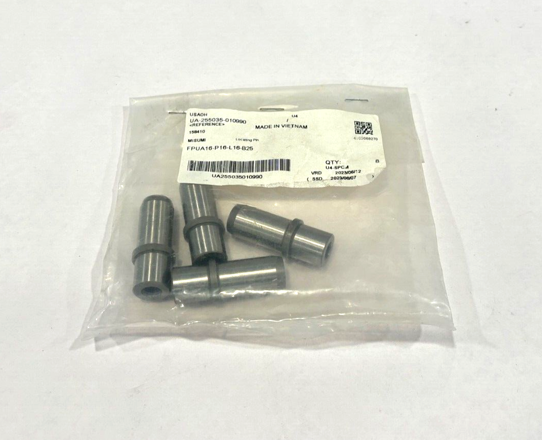 Misumi FPUA16-P16-L16-B25 Locating Pin, 158410, LOT OF 4 - New – Open box - Maverick Industrial Sales