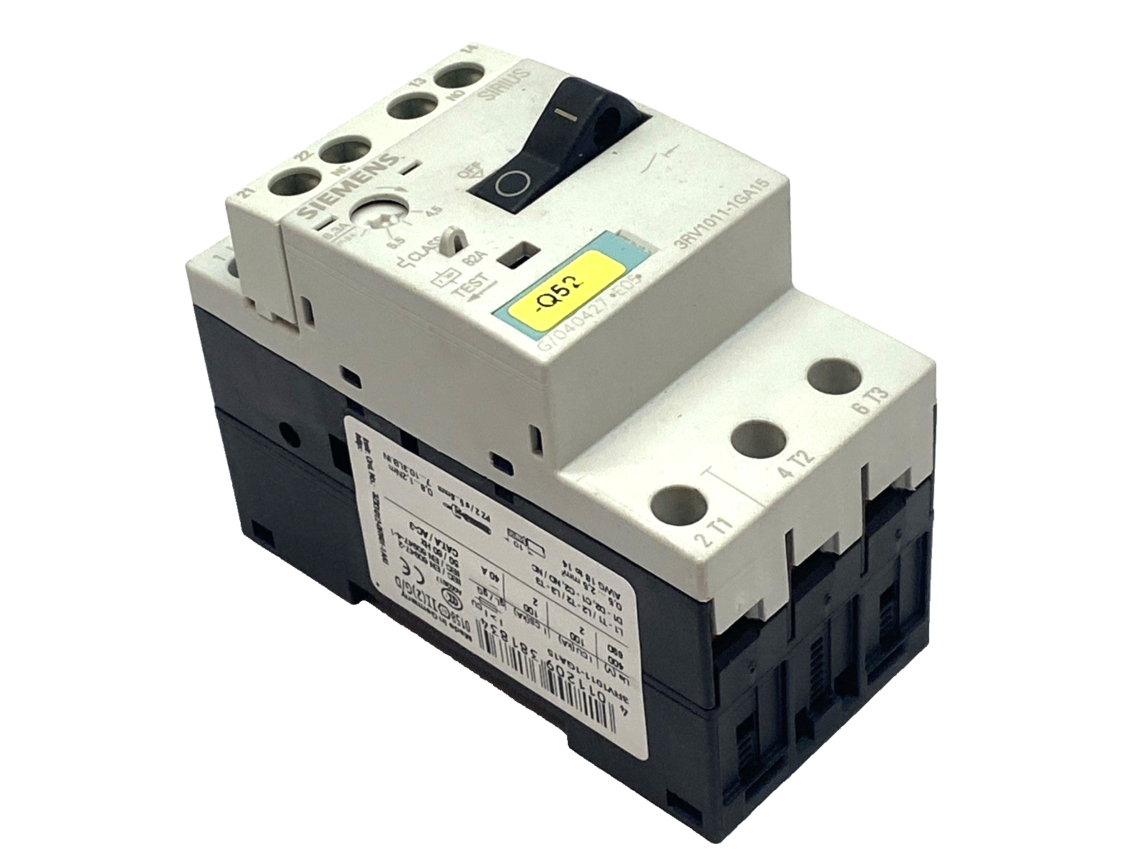 Siemens 3RV1011-1GA15 Motor Protection Circuit Breaker 40A 690VAC - Maverick Industrial Sales