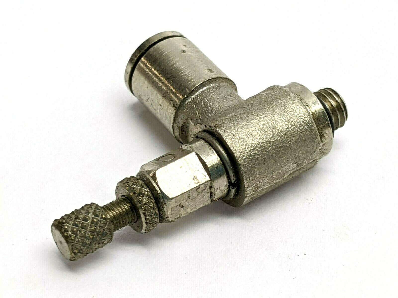 MNSE Speed Controller Elbow 5/32” Tube OD M5 Thread Size - New – Open box - Maverick Industrial Sales