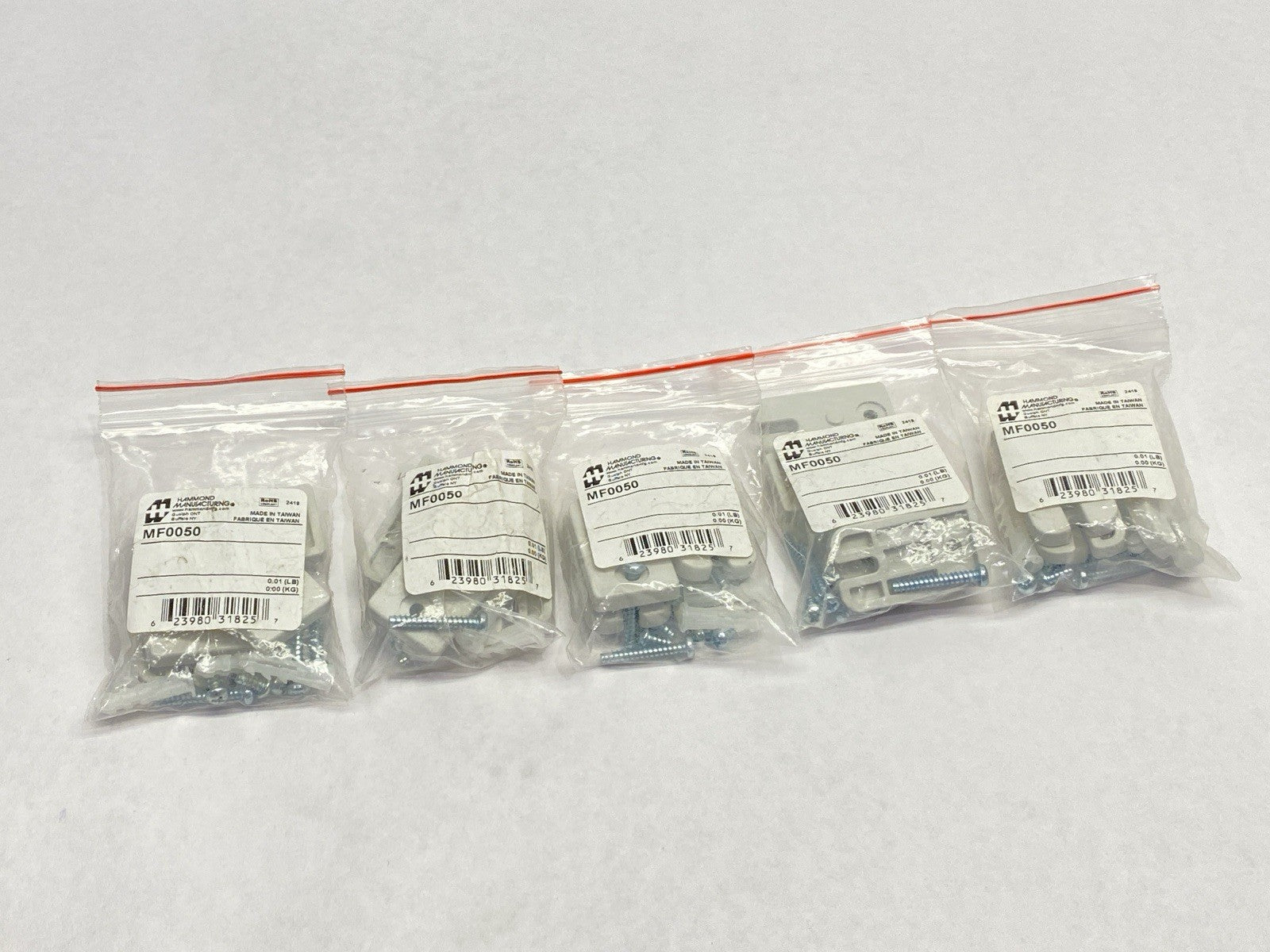 Hammond Manufacturing MF0050 Polycarbonate Mounting Feet For RP Series LOT OF 5 - Maverick Industrial Sales