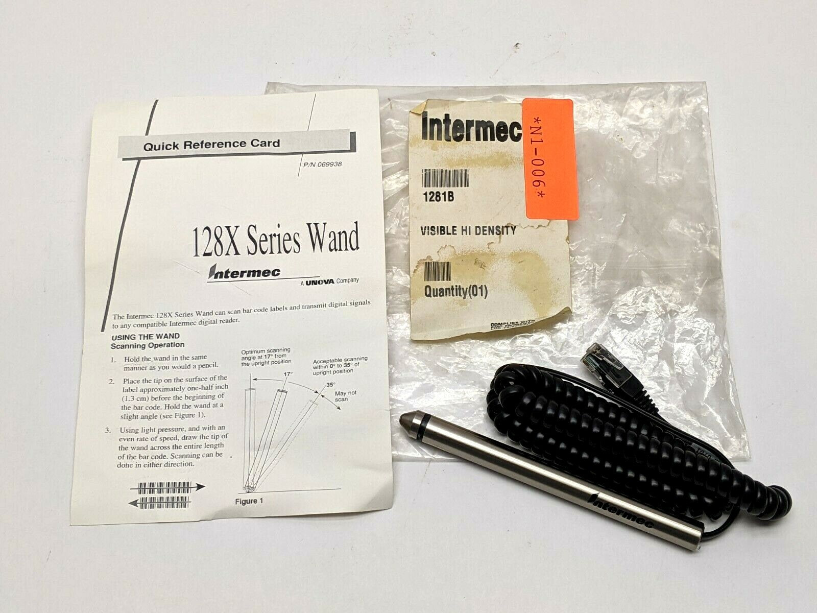 Intermec 1281B Barcode Scanning Wand BarPen - New – Open box - Maverick Industrial Sales
