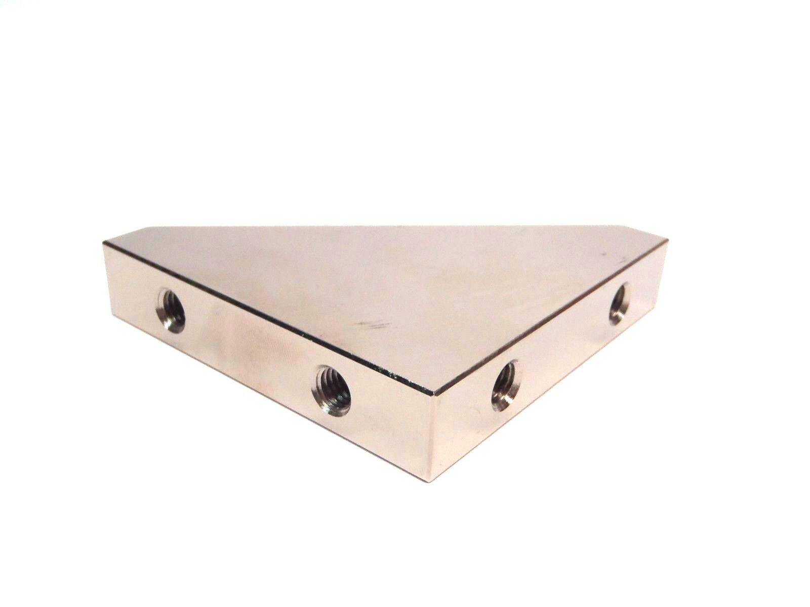 Misumi RBBM80-80-16 Triangular Tapped Standard Hole Steel Gusset 80x80x16mm - Maverick Industrial Sales